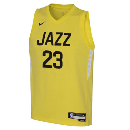 Yellow - Front - Nike Childrens-Kids NBA Icon Edition Swingman Basketball Jersey