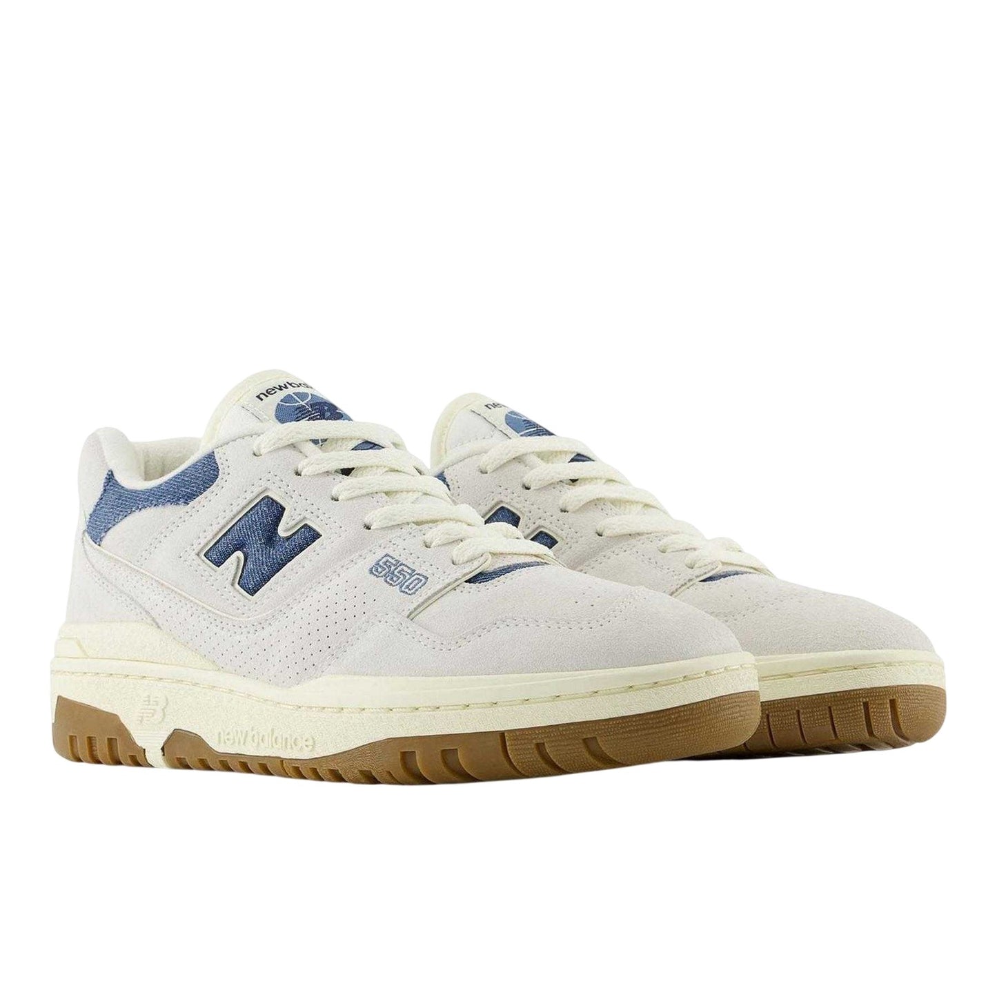 White - Side - New Balance Womens-Ladies BB550 Leather Trainers