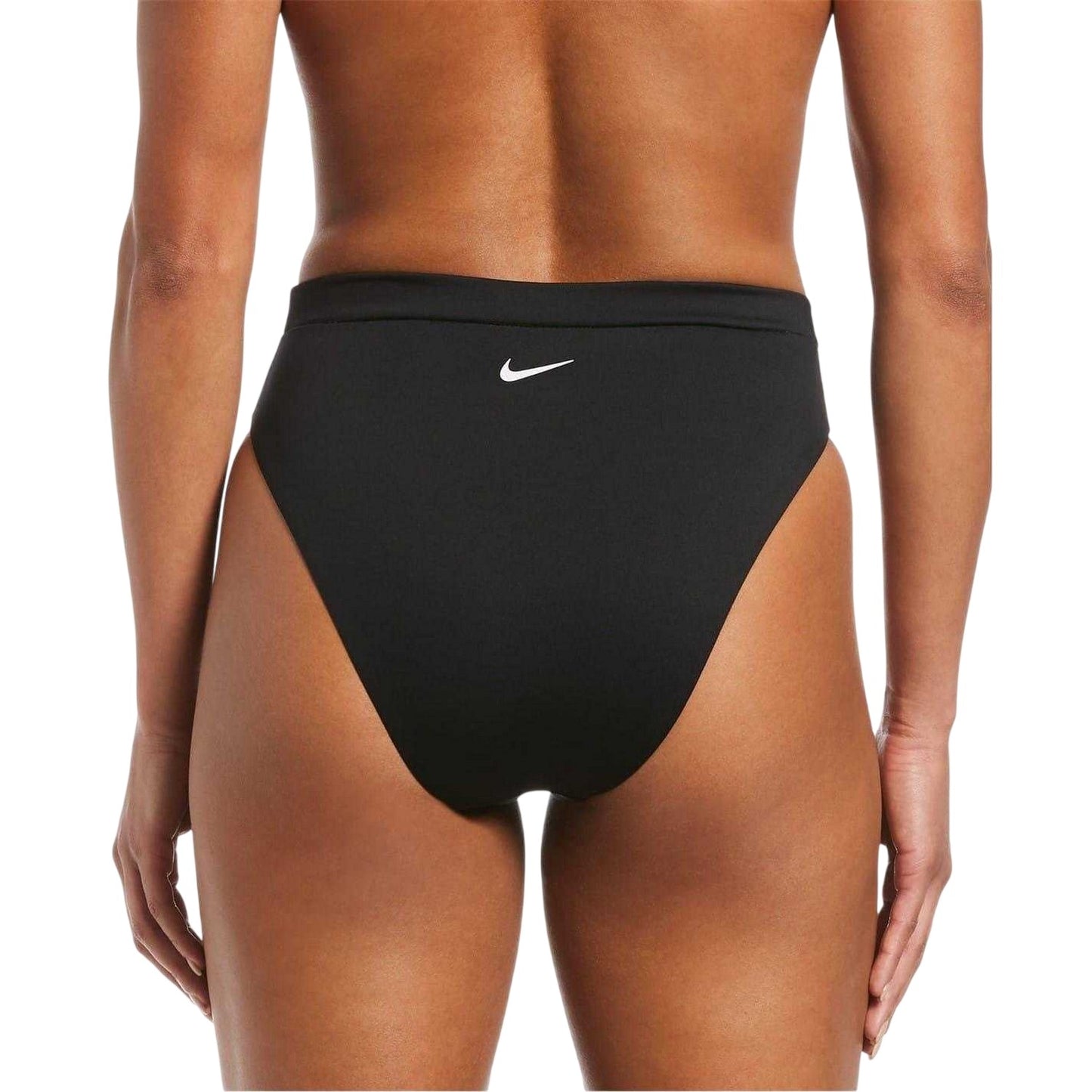 Black - Back - Nike Womens-Ladies High Waist Bikini Bottoms
