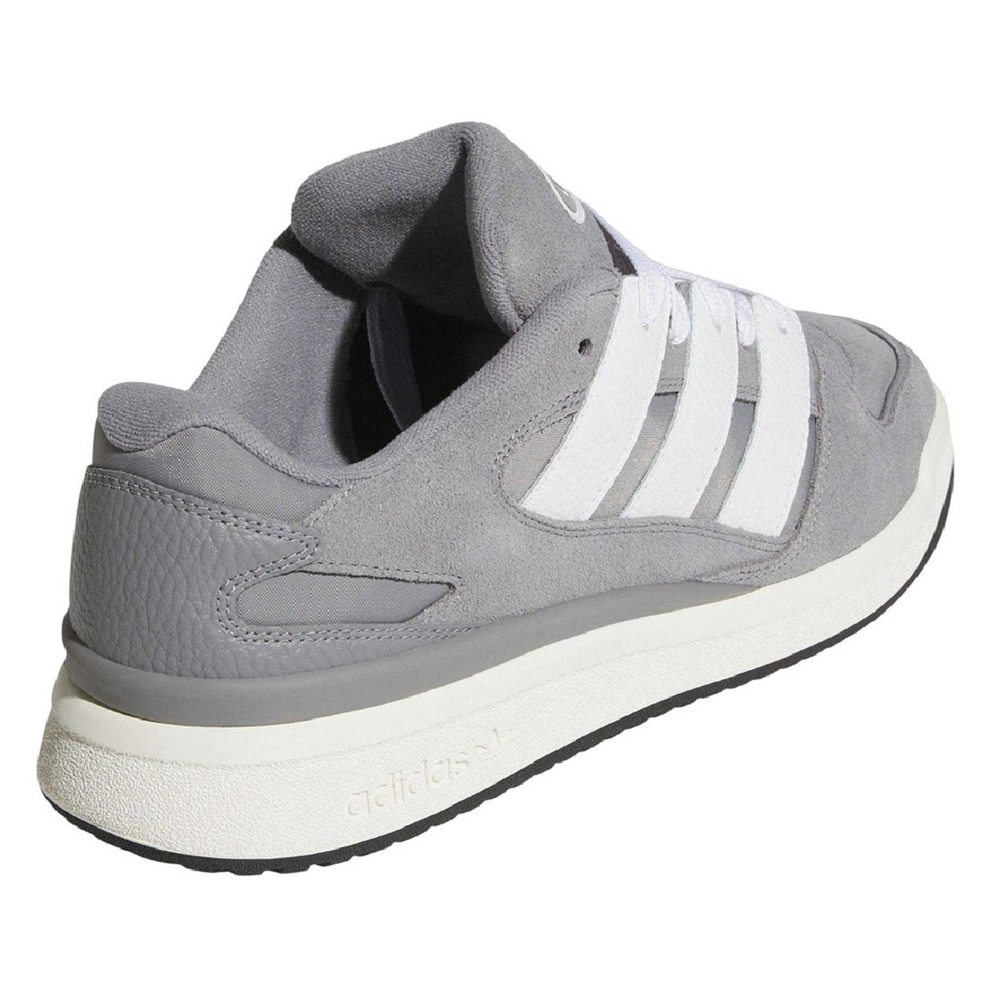 Grey Three - Back - Adidas Womens-Ladies Forum Suede Trainers