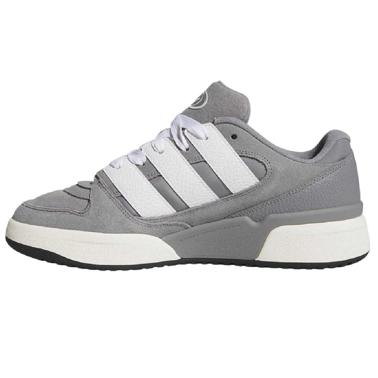 Grey Three - Lifestyle - Adidas Womens-Ladies Forum Suede Trainers