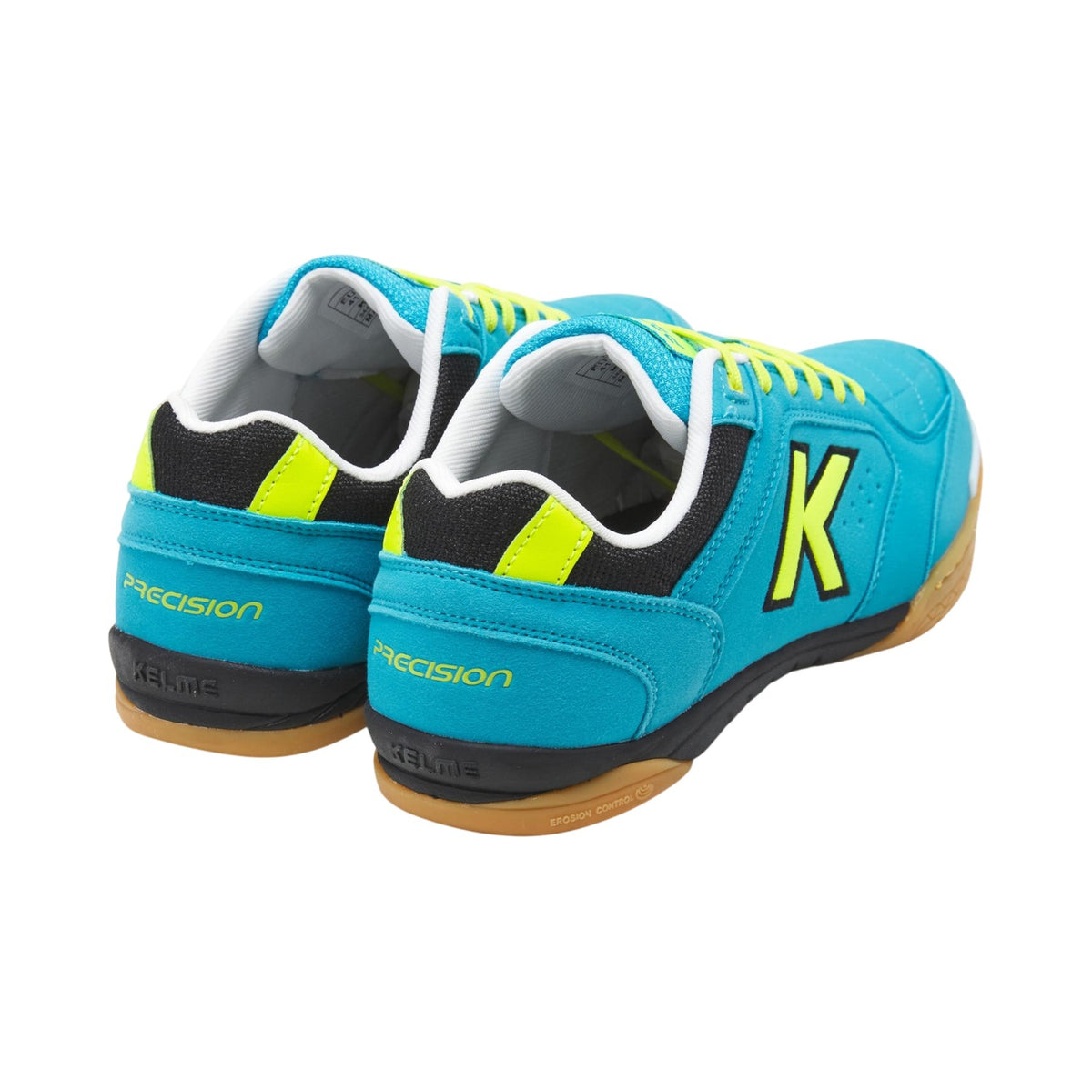 Turquoise-Lime - Back - Kelme Unisex Adult Precision Low Cut Football Trainers