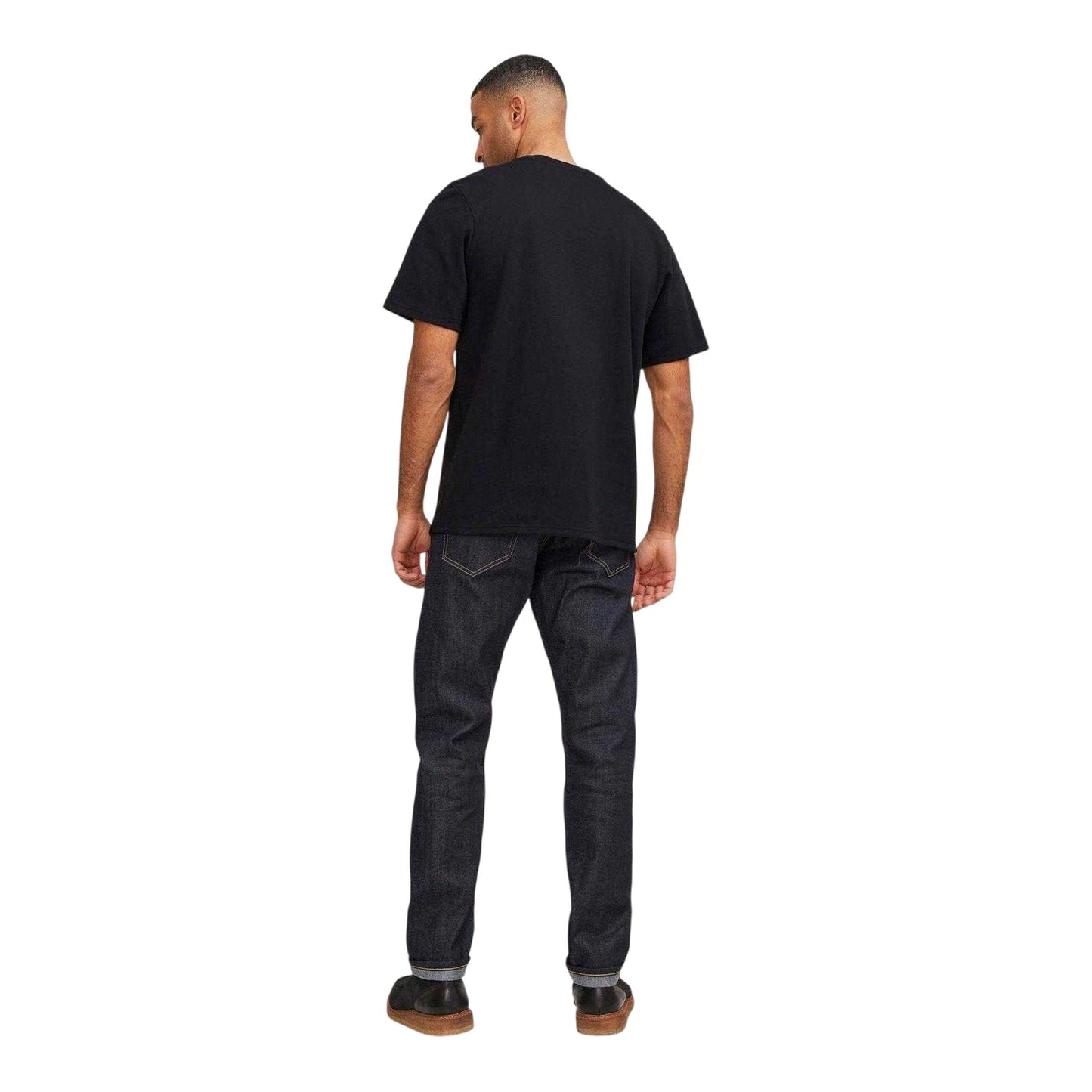 Black - Back - Jack And Jones Mens Royal Denim Division T-Shirt