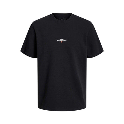 Black - Front - Jack And Jones Mens Royal Denim Division T-Shirt