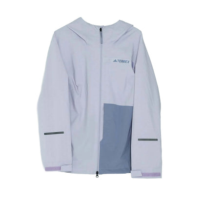 Purple - Front - Adidas Womens-Ladies Terrex Waterproof Jacket