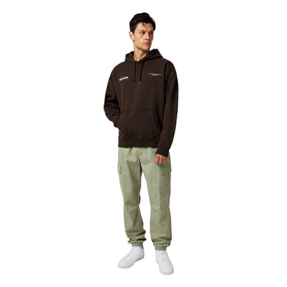 Coffee - Side - Jack Wills Mens Back Print Regular Hoodie