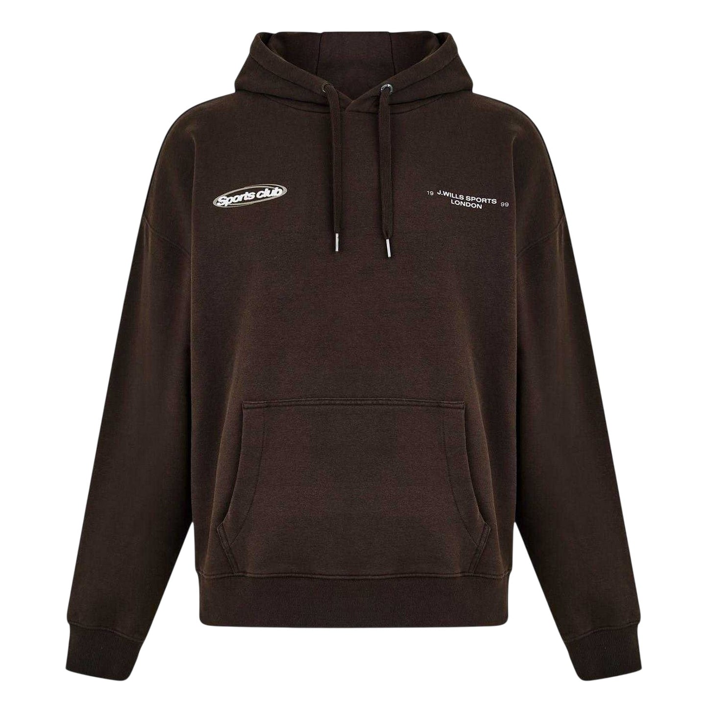 Coffee - Front - Jack Wills Mens Back Print Regular Hoodie