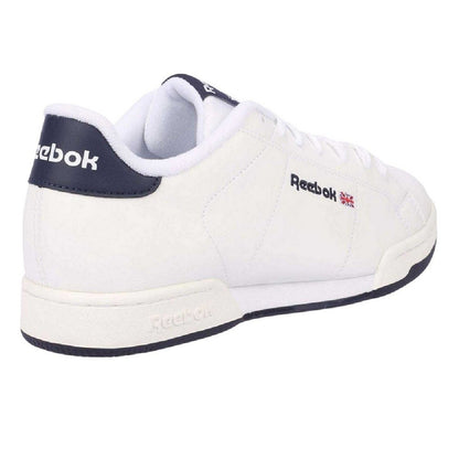 White-Navy - Back - Reebok Unisex Adult NPC II SYN Trainers