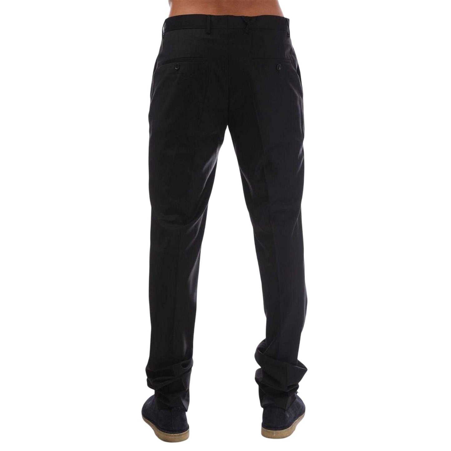 Black - Back - Hugo Boss Mens Glover Slim Formal Trousers