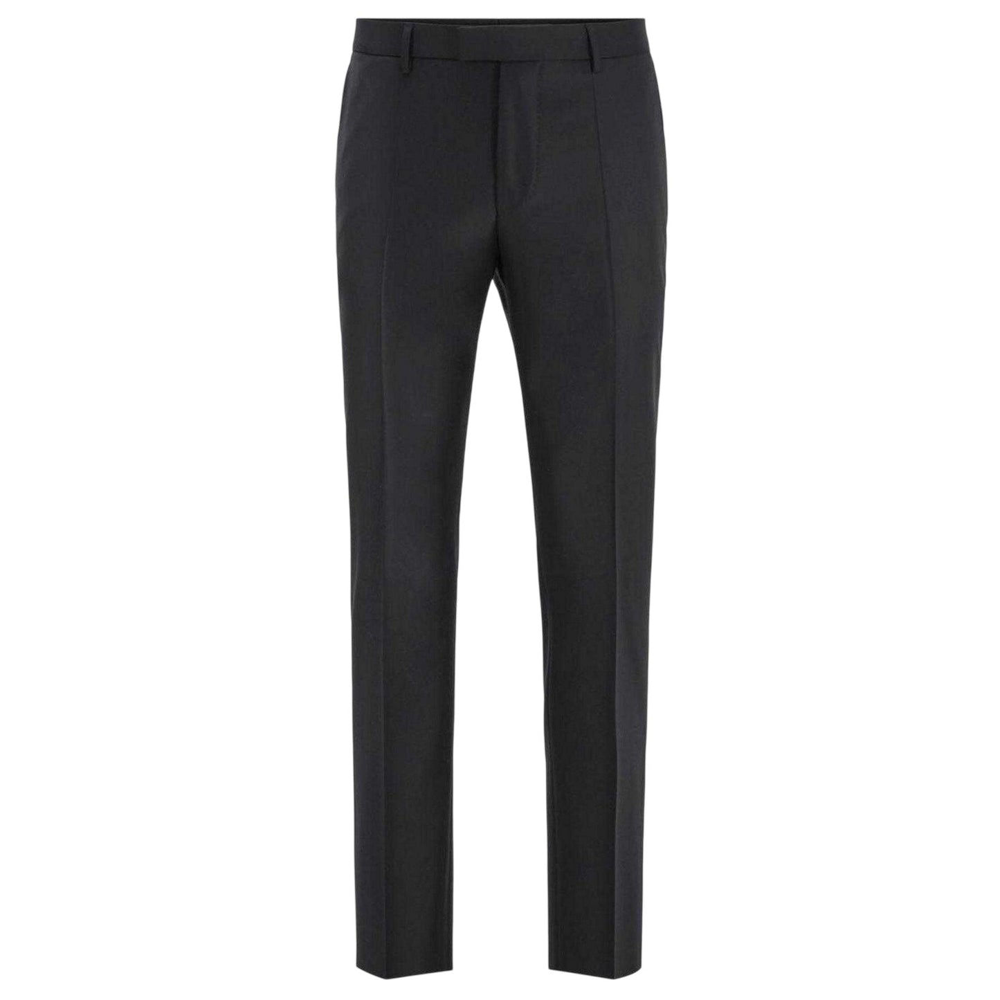 Black - Front - Hugo Boss Mens Glover Slim Formal Trousers