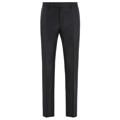 Black - Front - Hugo Boss Mens Glover Slim Formal Trousers