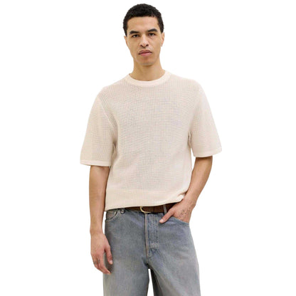Sea Salt - Side - Jack And Jones Mens Joralmeria Crew Neck T-Shirt