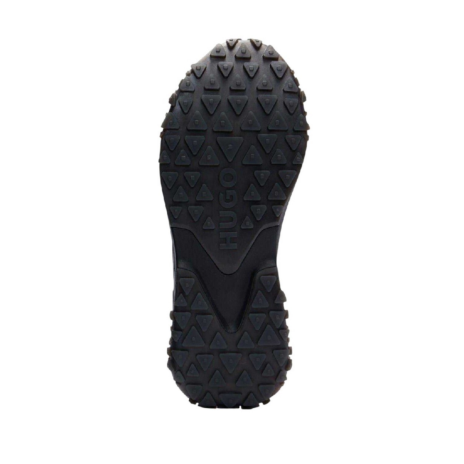 Charcoal - Side - Hugo Mens Cyrus Logo Low Cut Trainers