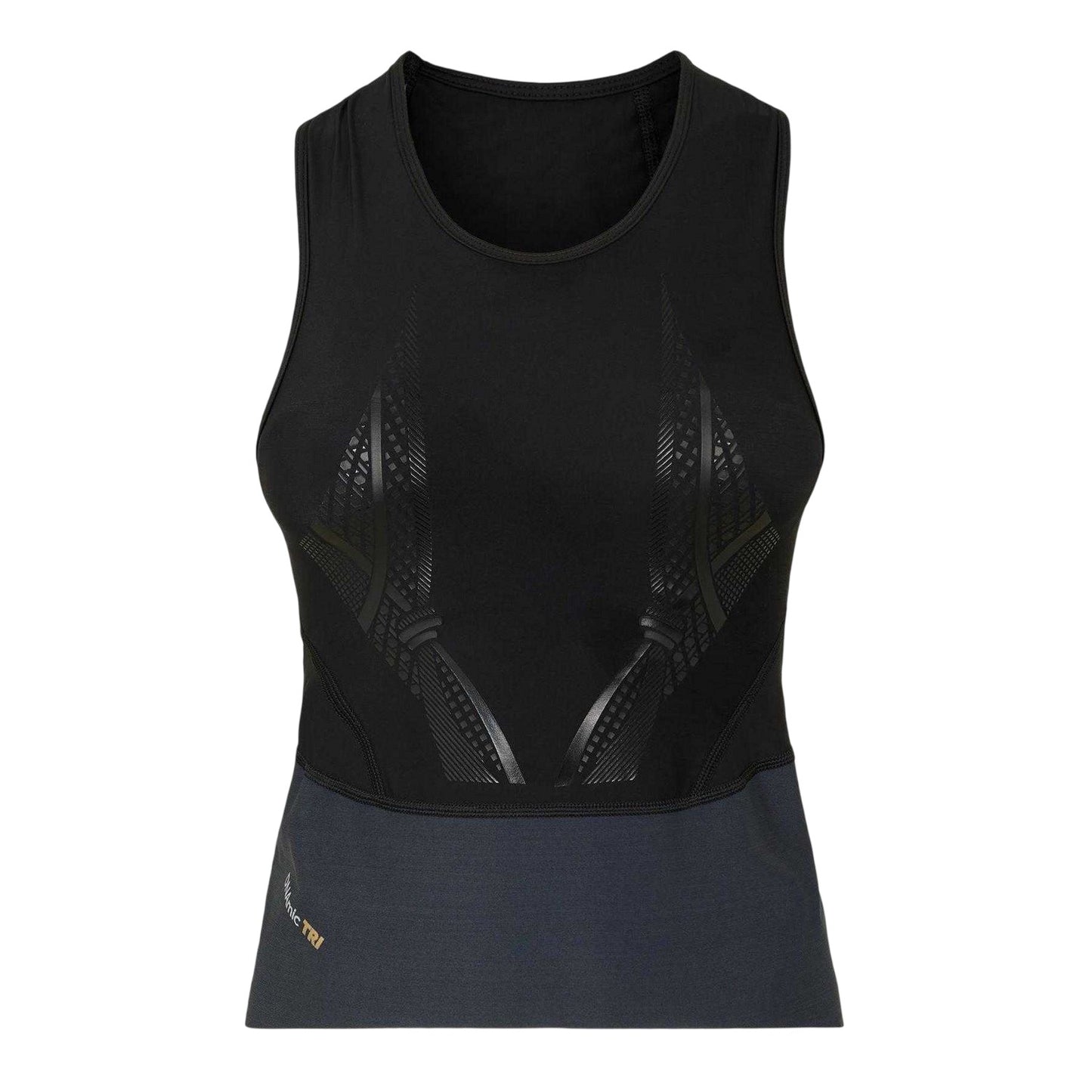 Black - Front - Skins Womens-Ladies Triathlon Vest Top