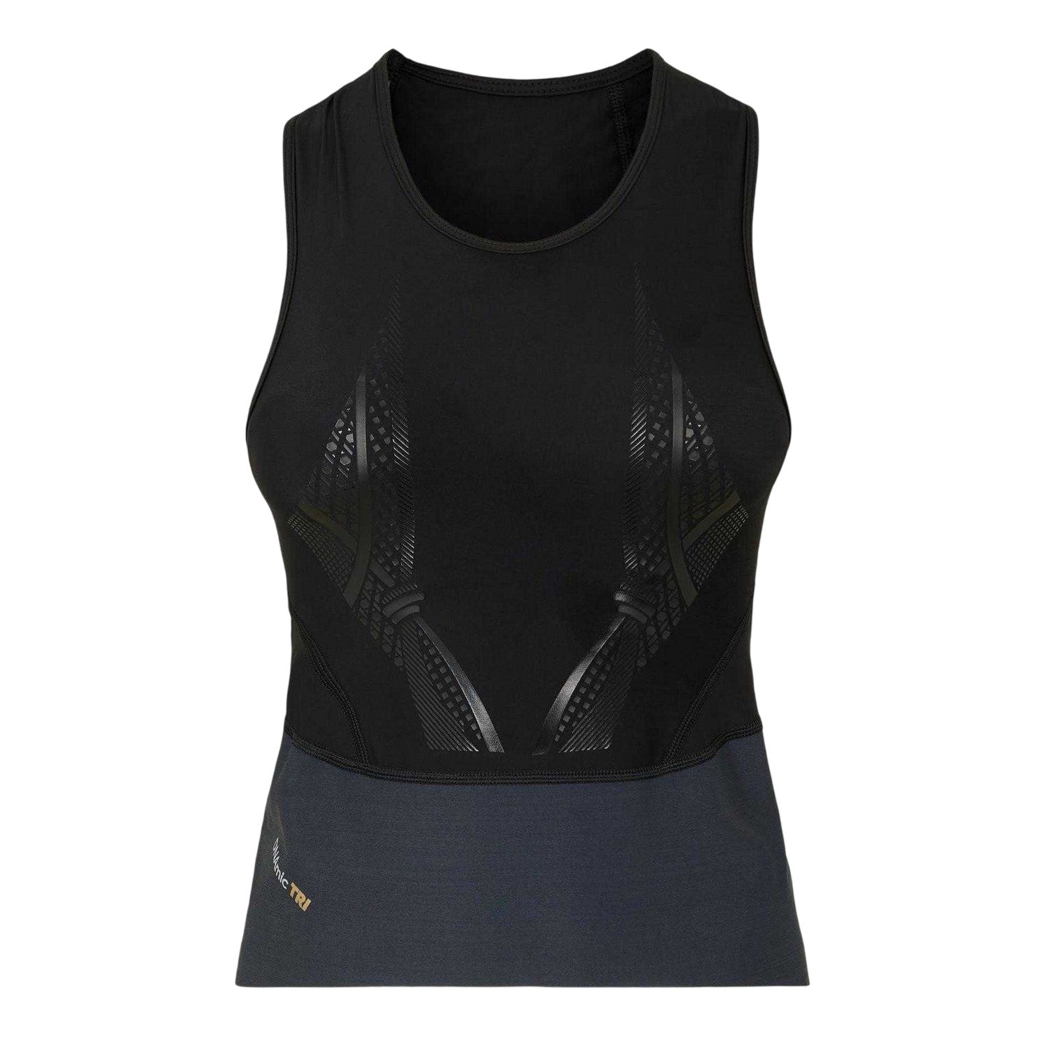 Black - Front - Skins Womens-Ladies Triathlon Vest Top