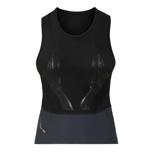 Black - Front - Skins Womens-Ladies Triathlon Vest Top