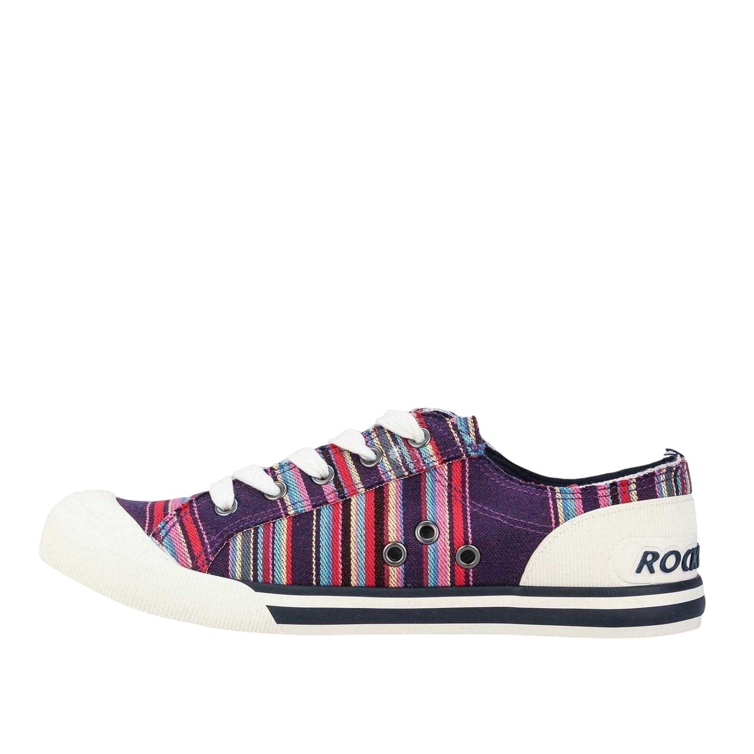 Purple - Side - Rocket Dog Womens-Ladies Jazzin Canvas Pumps
