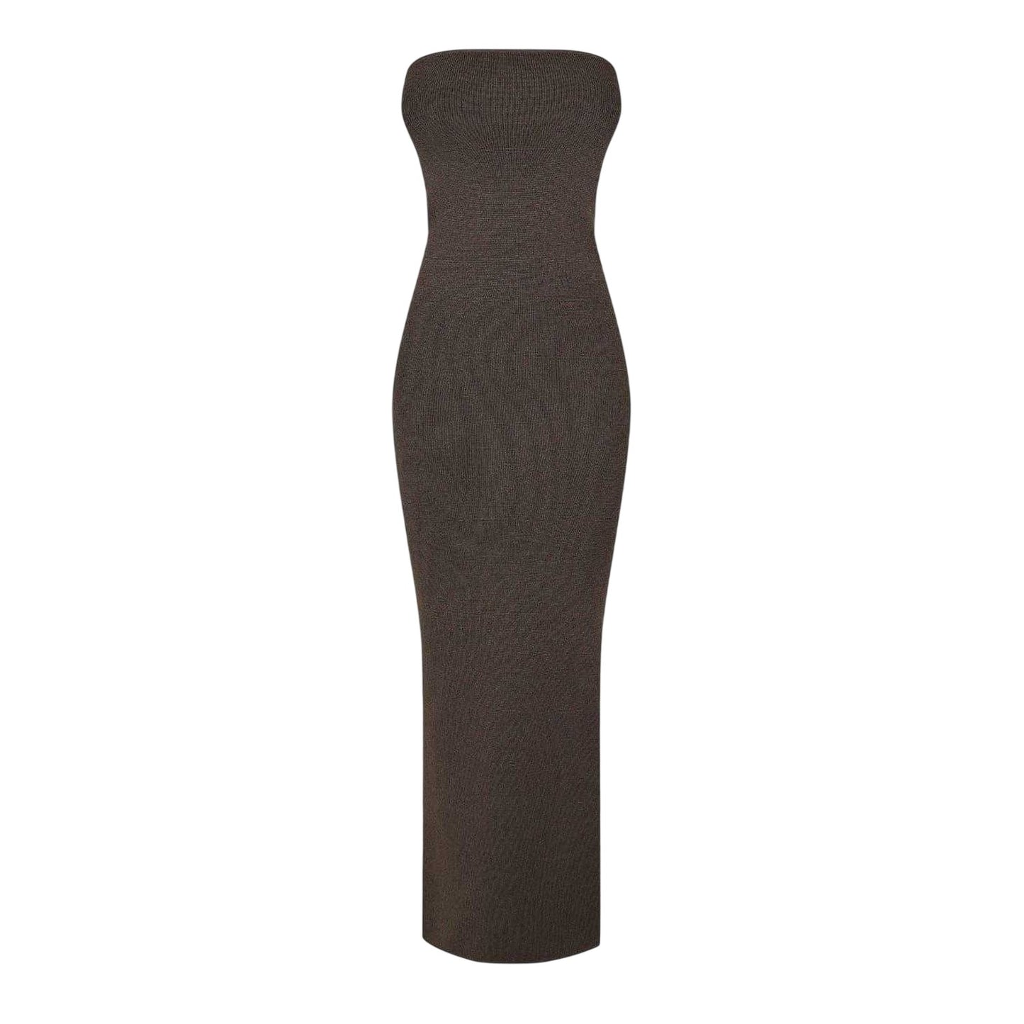Espresso - Front - Jack Wills Womens-Ladies Ribbed Bandeau Slim Maxi Dress