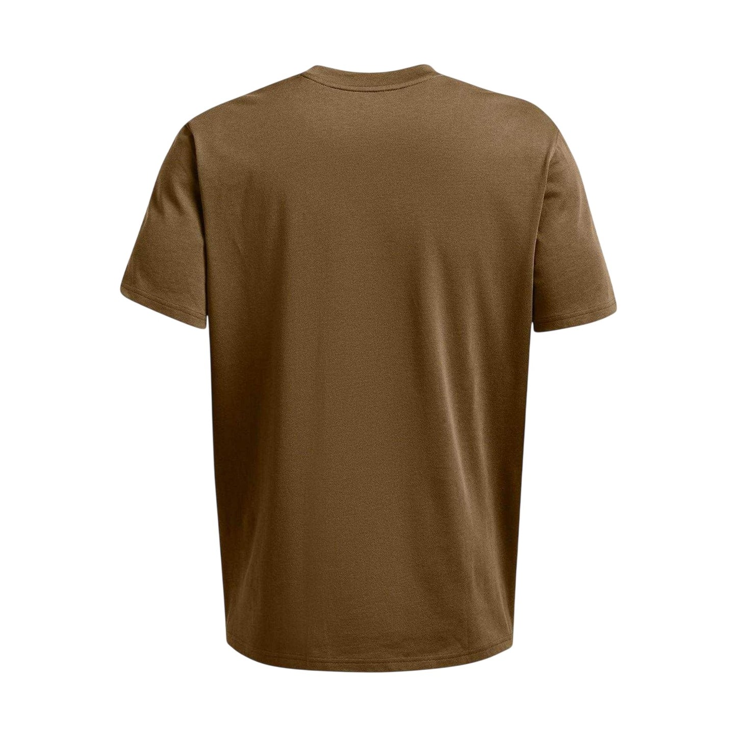 Brown - Back - Under Armour Mens Patch Regular T-Shirt