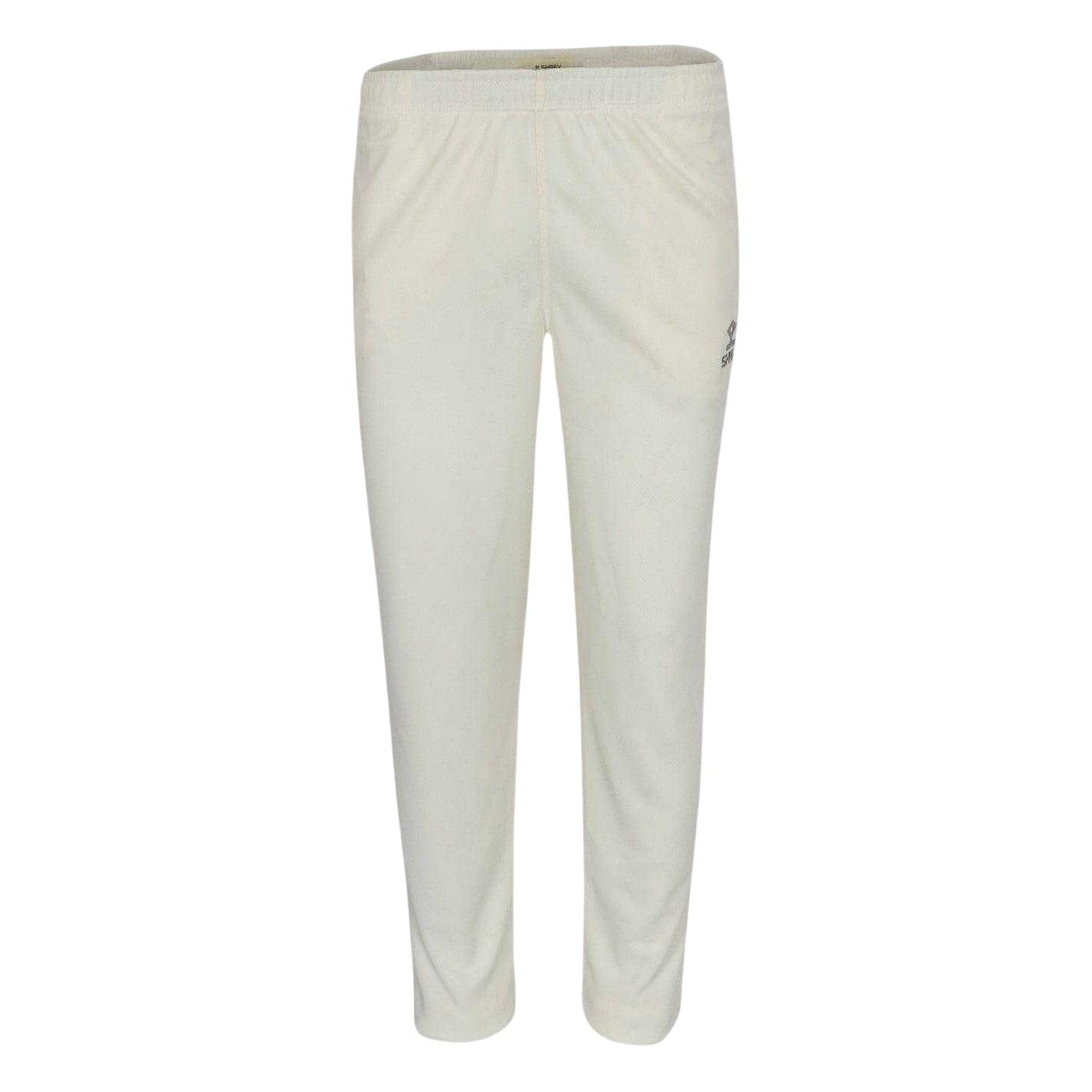 Off White - Front - Shrey Childrens-Kids Performance Playing Trousers