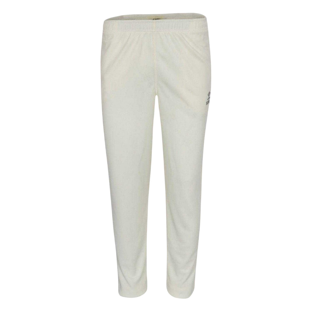 Off White - Front - Shrey Childrens-Kids Performance Playing Trousers