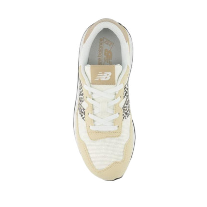 Sandstone - Back - New Balance Childrens-Kids 237 Leopard Print Trainers