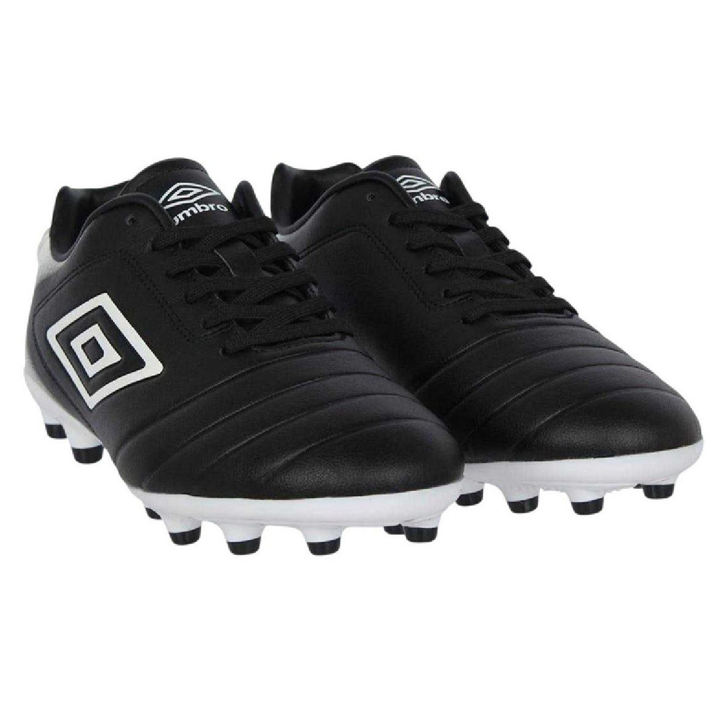 Black-White - Pack Shot - Umbro Womens-Ladies Calcio Firm Ground Football Boots
