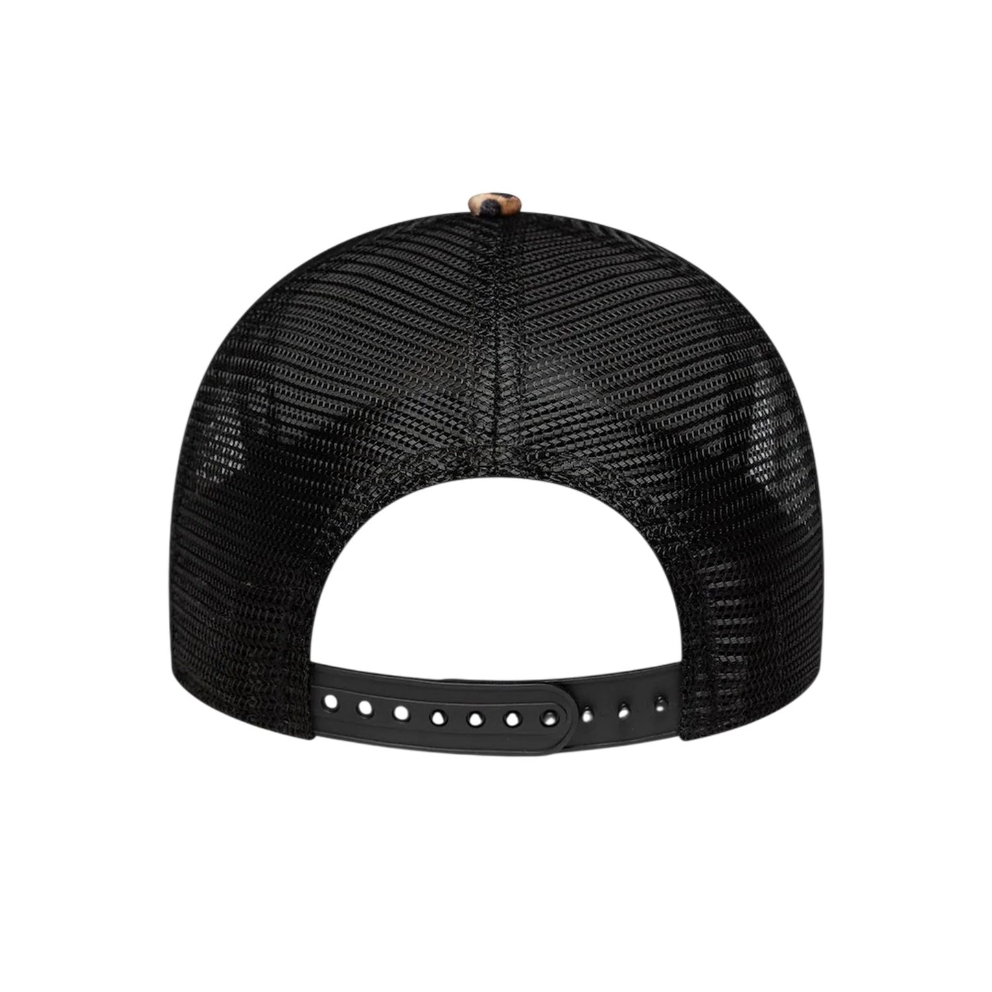 Black - Back - New Era Leopard Print Trucker Cap