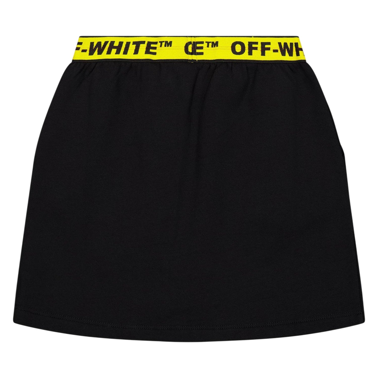 Black - Back - Off White Girls Logo Mini Skirt