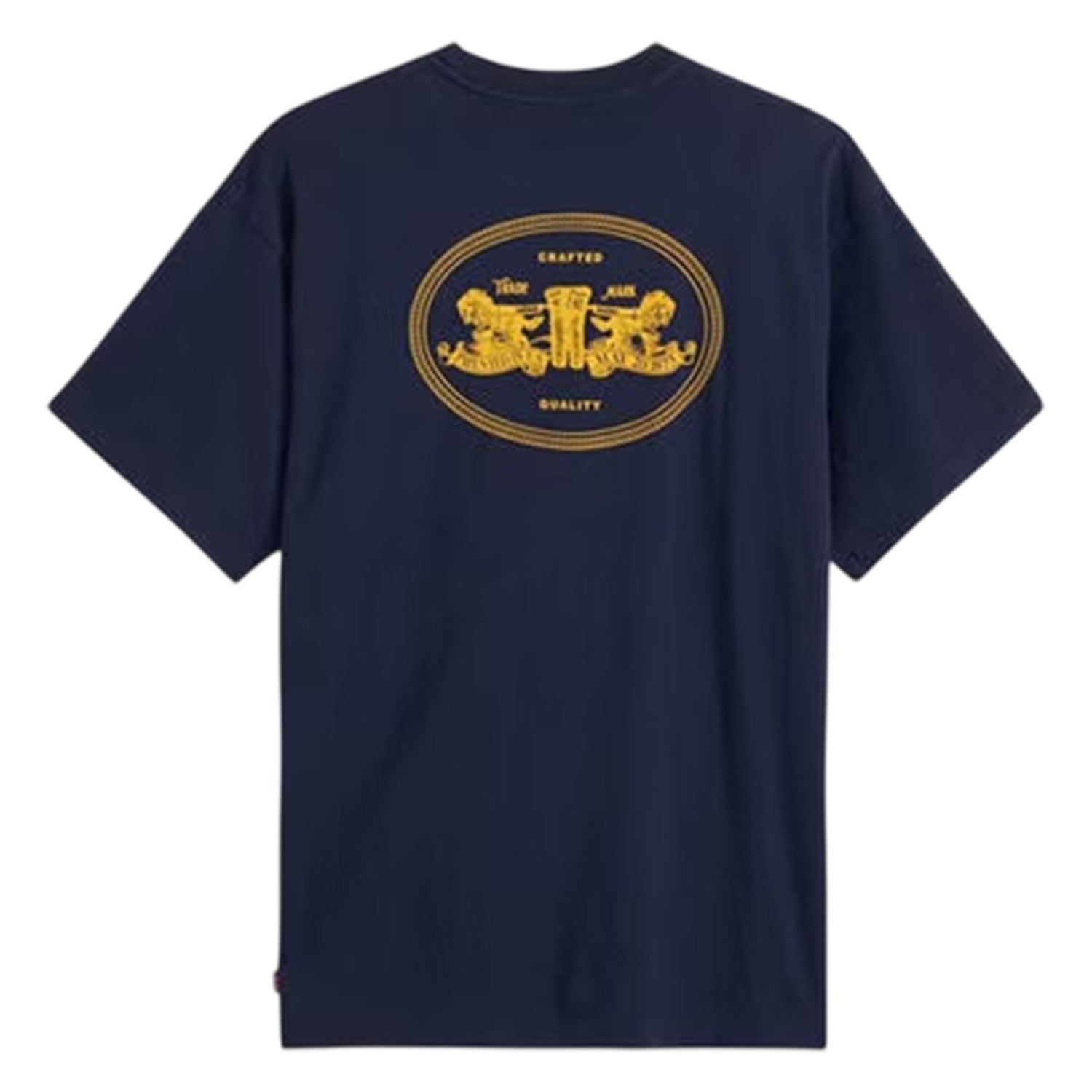 Navy - Back - Levis Mens Bold Logo Regular T-Shirt