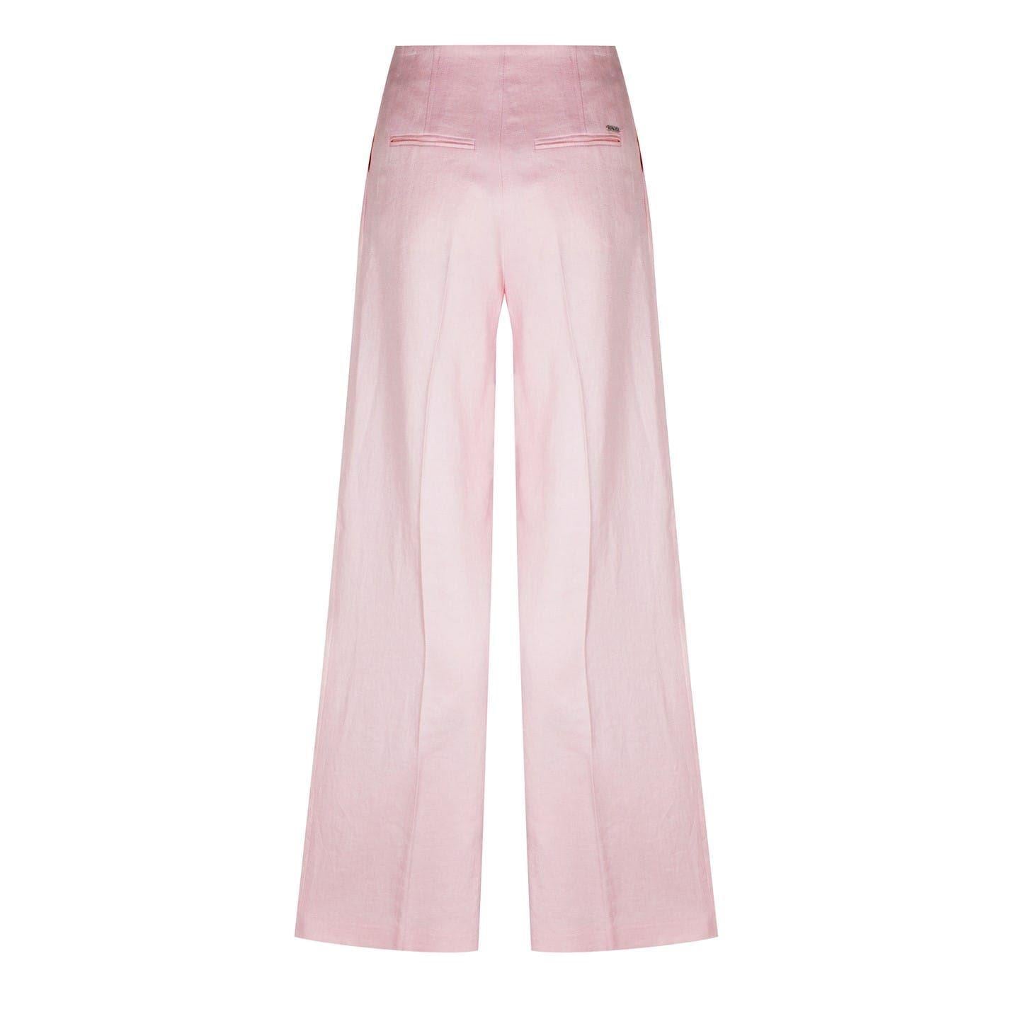 Light Pink - Back - Boss Womens-Ladies Tapito Knitted Tailored Trousers