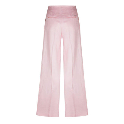 Light Pink - Back - Boss Womens-Ladies Tapito Knitted Tailored Trousers