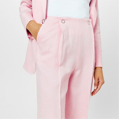 Light Pink - Pack Shot - Boss Womens-Ladies Tapito Knitted Tailored Trousers