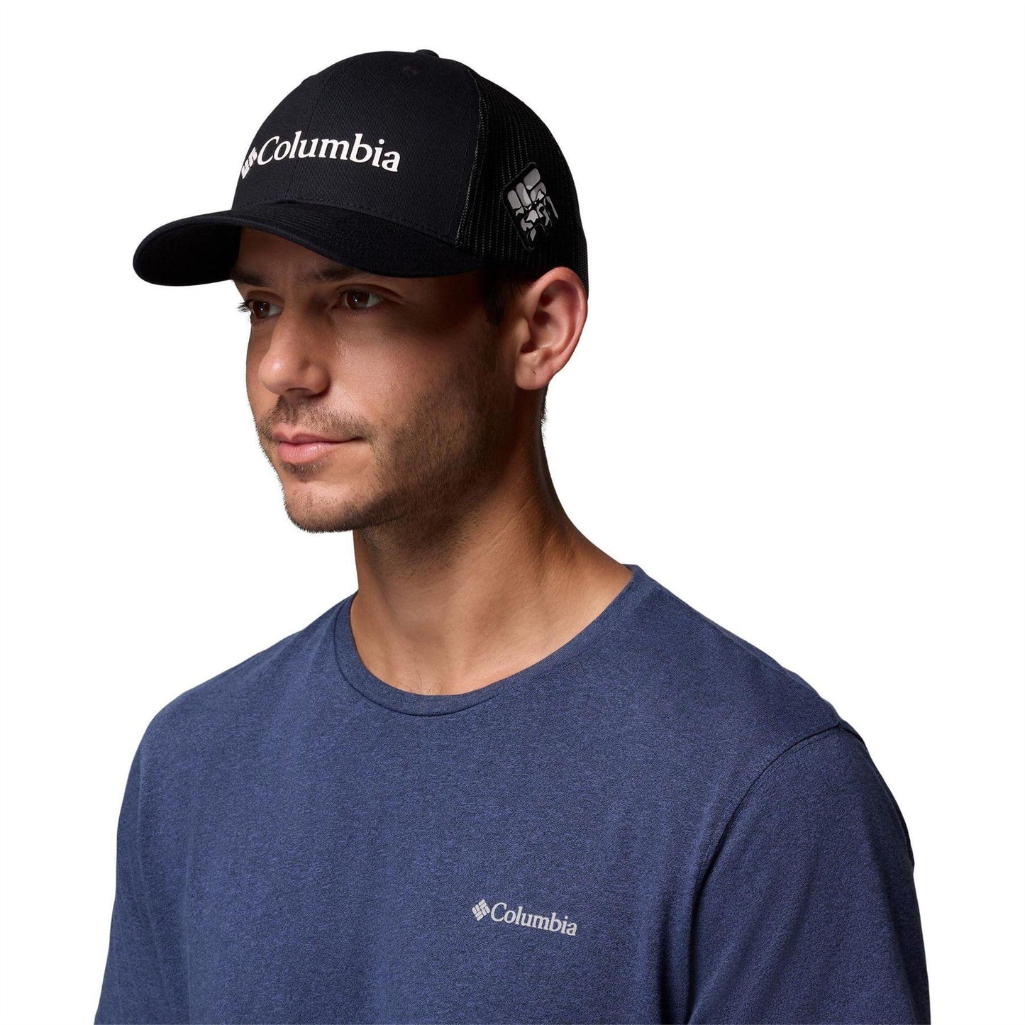 Black - Front - Columbia Mesh Trucker Cap