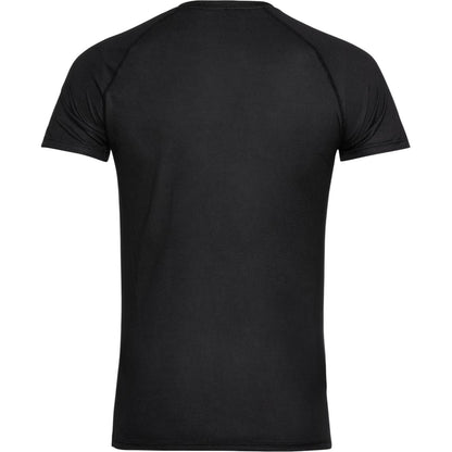 Black - Back - Odlo Mens Crew Neck Slim T-Shirt