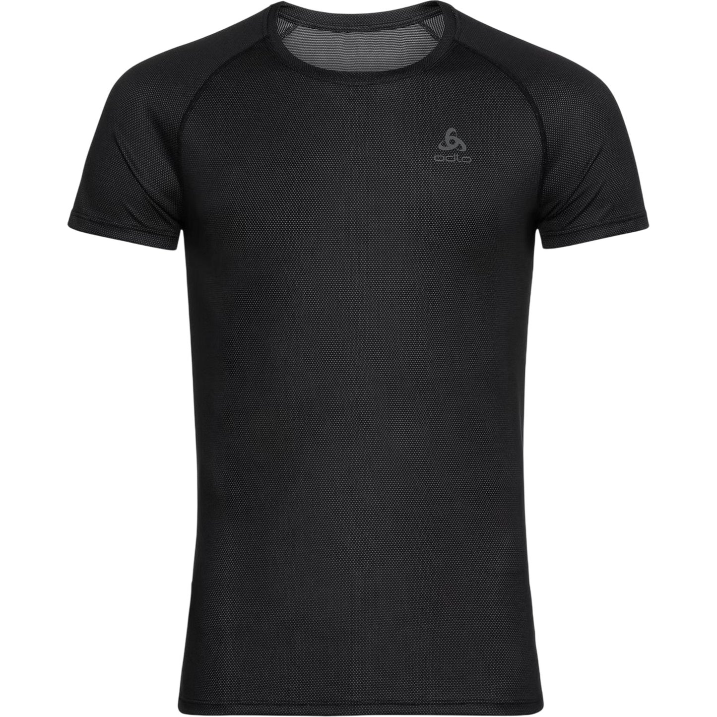 Black - Front - Odlo Mens Crew Neck Slim T-Shirt
