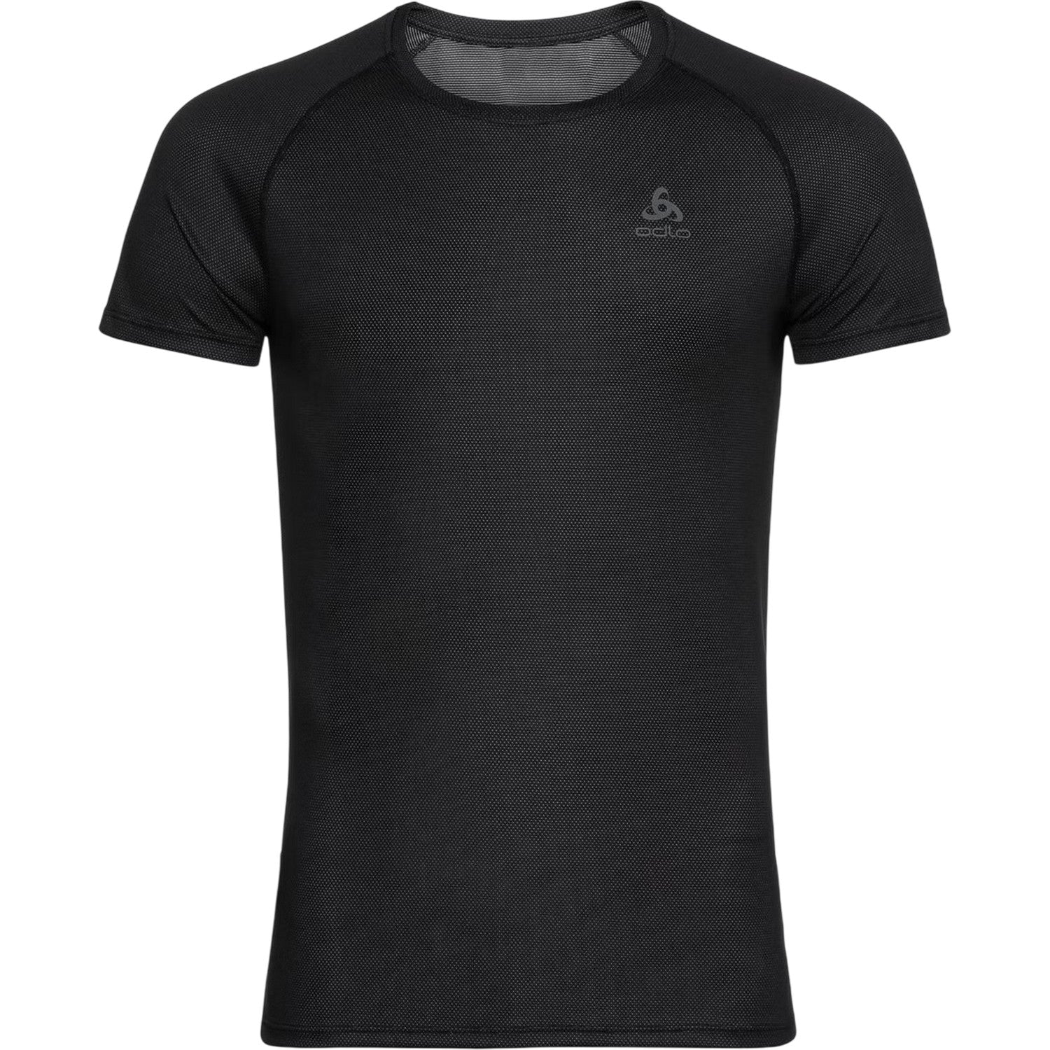 Black - Front - Odlo Mens Crew Neck Slim T-Shirt