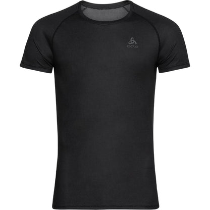 Black - Front - Odlo Mens Crew Neck Slim T-Shirt