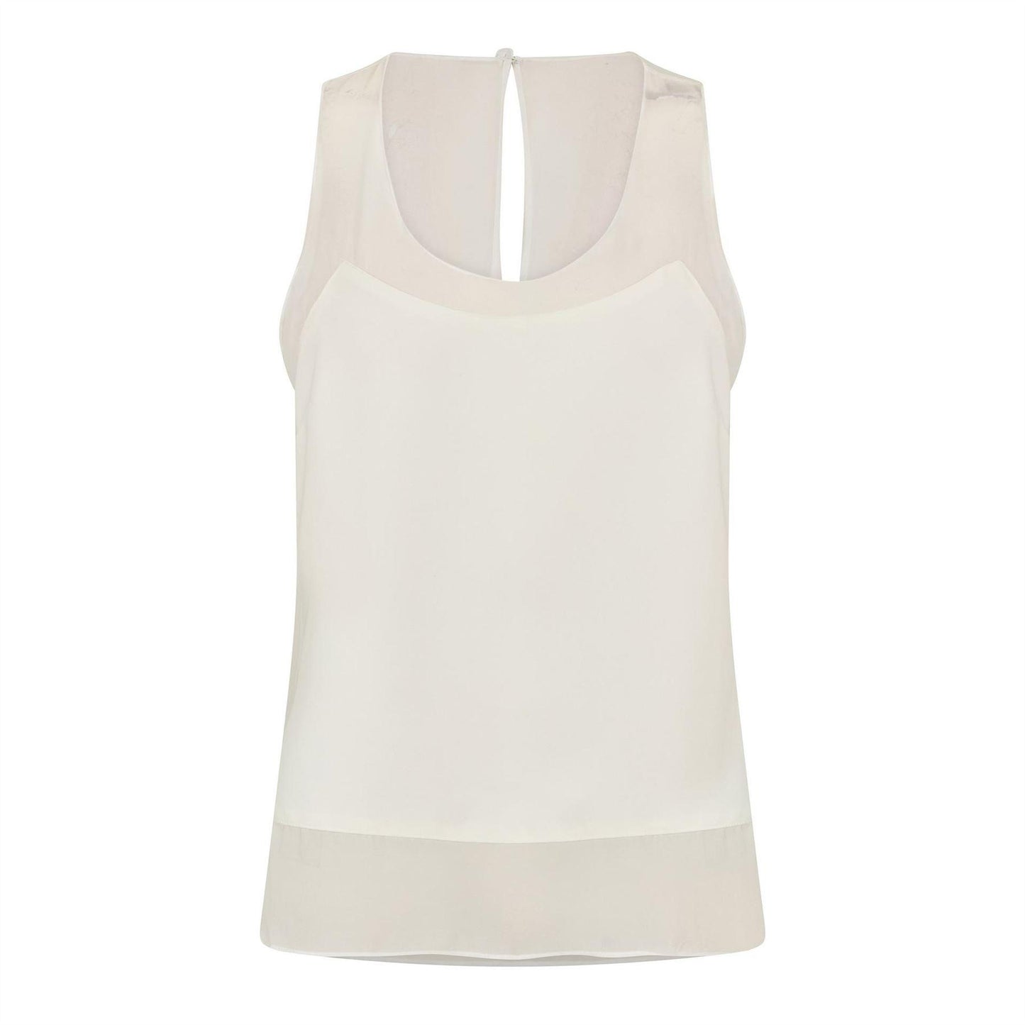 Ivory - Front - Ted Baker Womens-Ladies Racerback Sleeveless Vest Top