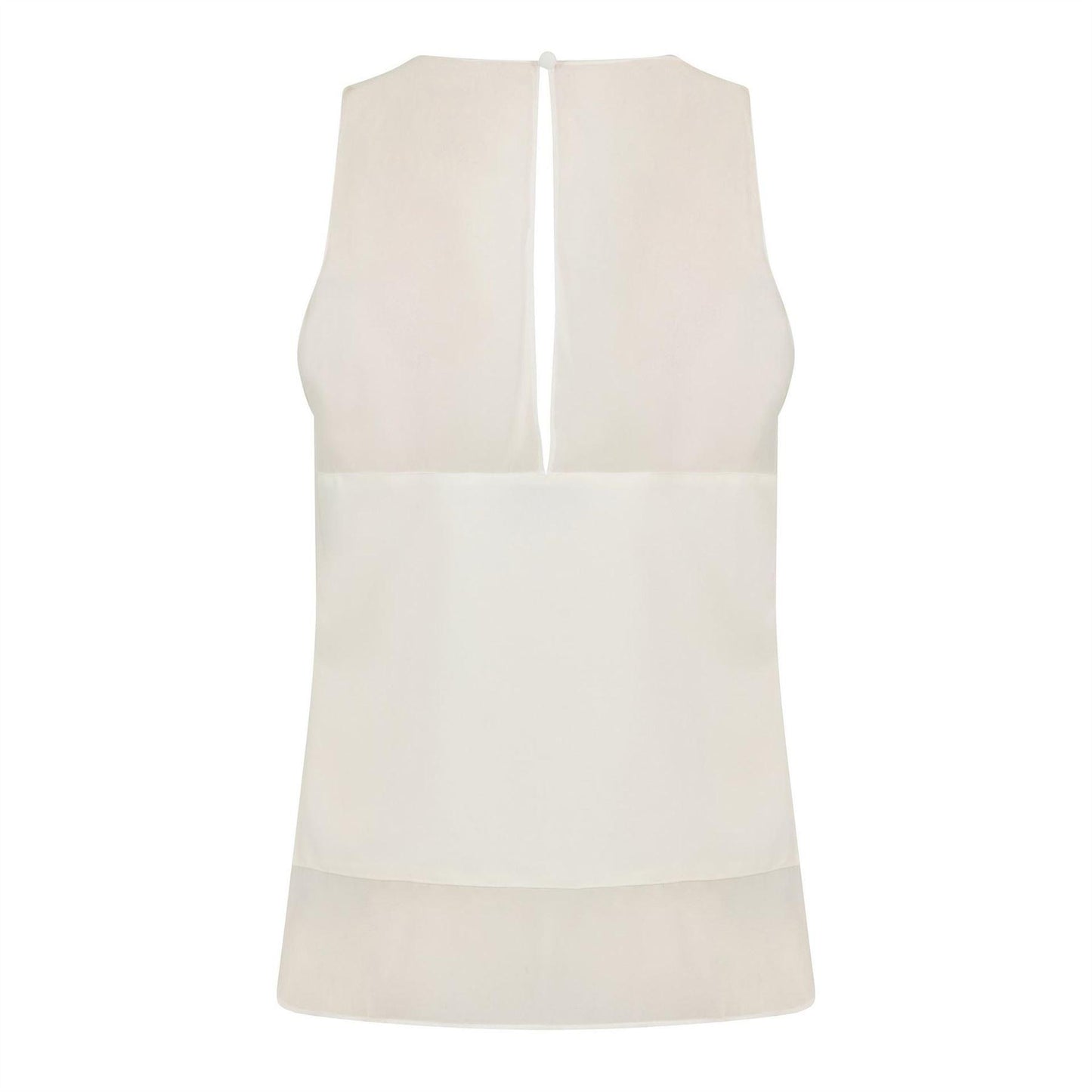 Ivory - Back - Ted Baker Womens-Ladies Racerback Sleeveless Vest Top