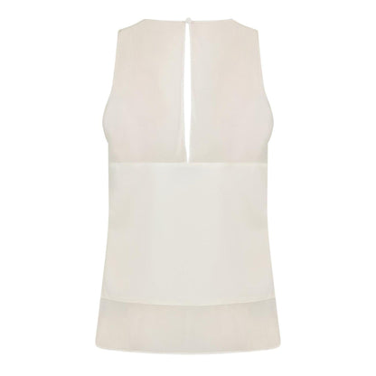 Ivory - Back - Ted Baker Womens-Ladies Racerback Sleeveless Vest Top