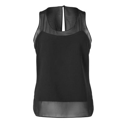 Black - Front - Ted Baker Womens-Ladies Racerback Sleeveless Vest Top