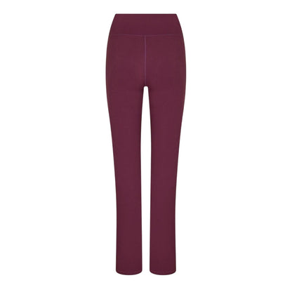 Dark Cherry - Back - USA Pro Womens-Ladies Flared Leggings