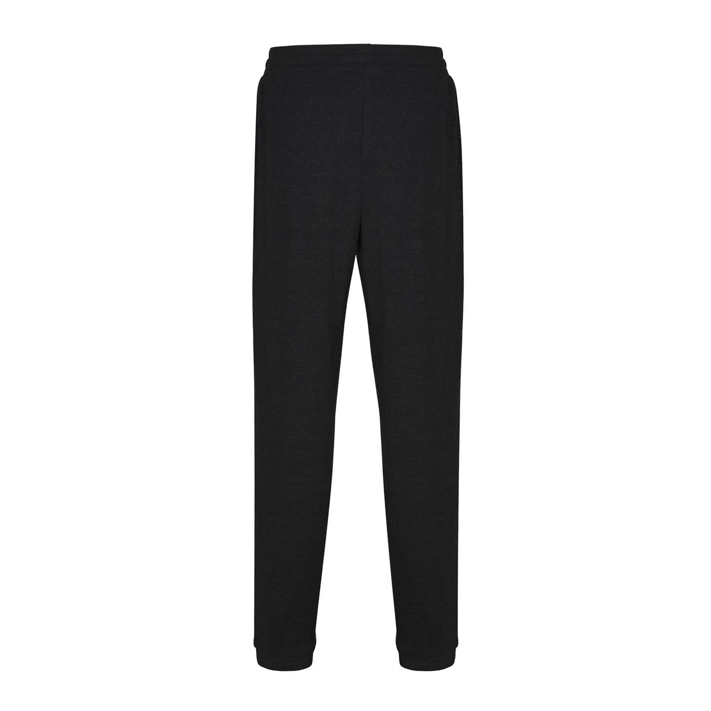 Black - Back - Slazenger Womens-Ladies Interlock Jogging Bottoms