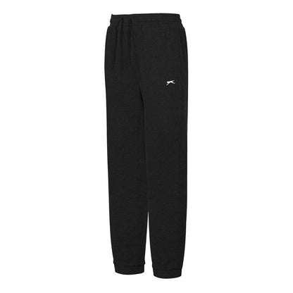 Black - Side - Slazenger Womens-Ladies Interlock Jogging Bottoms
