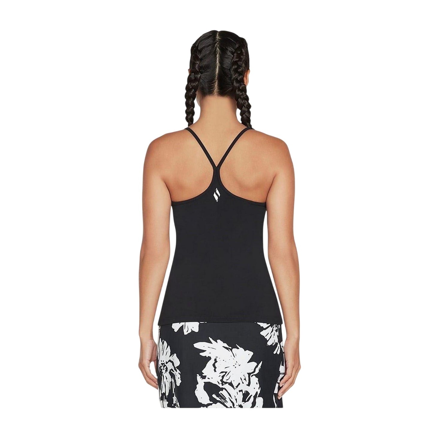 Black - Back - Skechers Womens-Ladies Go Walk Tank Top