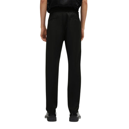Black - Back - Hugo Mens Extra-Slim Trousers