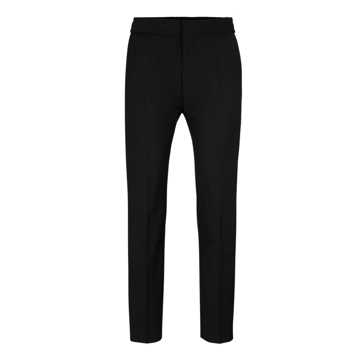 Black - Front - Hugo Mens Extra-Slim Trousers