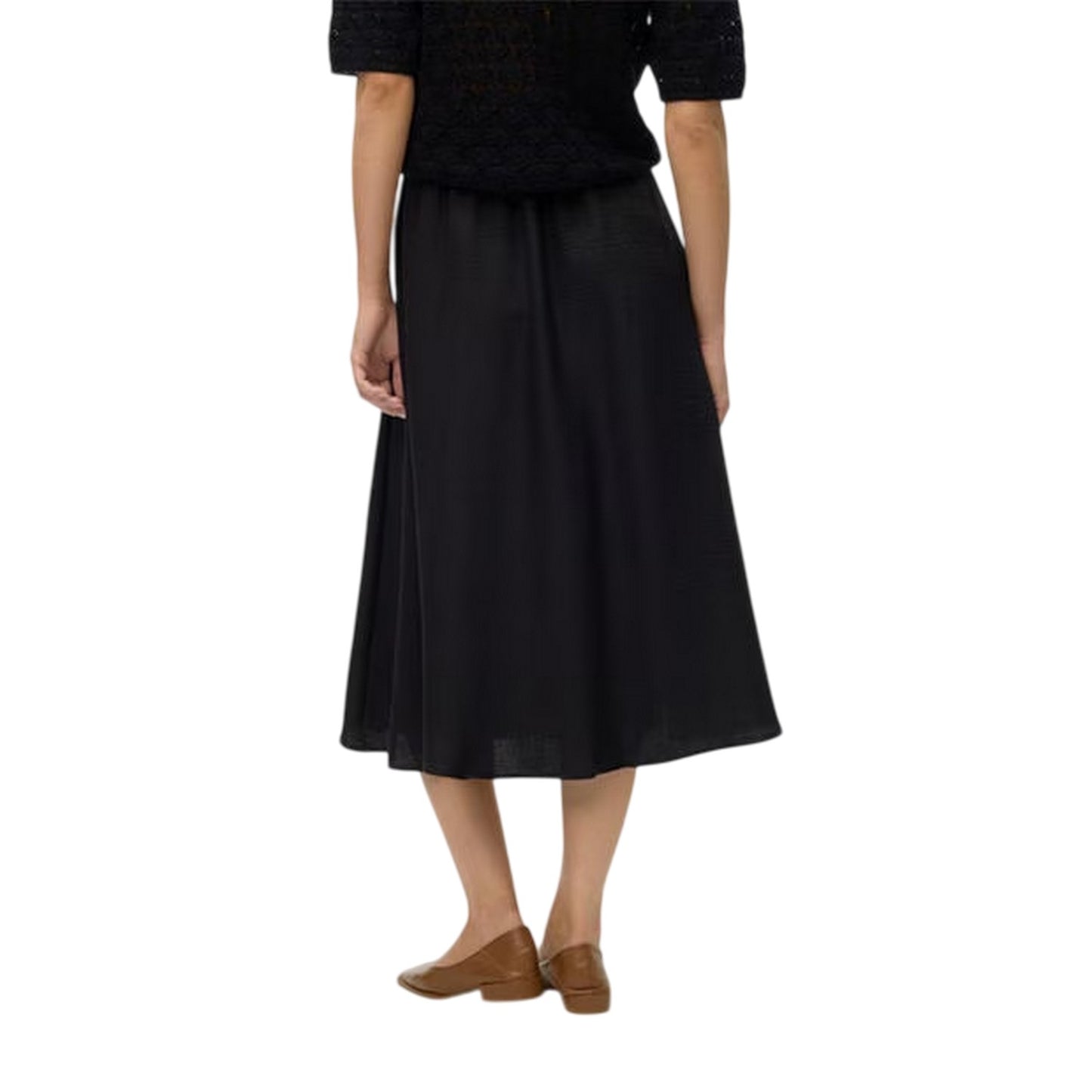 Black - Back - Vero Moda Womens-Ladies Laney A-line Midi Skirt