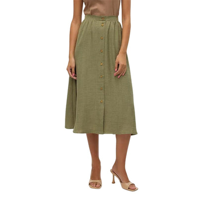 Laurel Wreath - Side - Vero Moda Womens-Ladies Laney A-line Midi Skirt